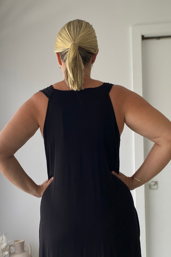 Maya Bamboo Dress - Black