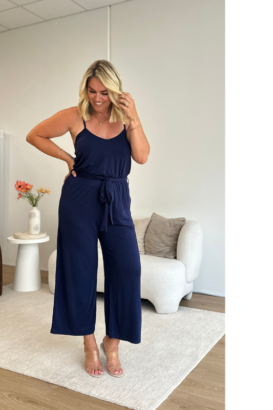 Fay Jumpsuit - Navy
