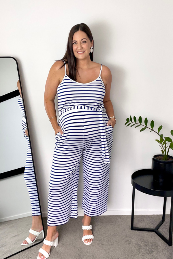 Fay Jumpsuit - Santorini Stripe