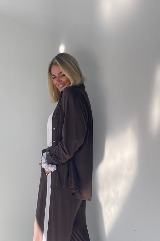 Isla Bamboo Shirt - Chocolate