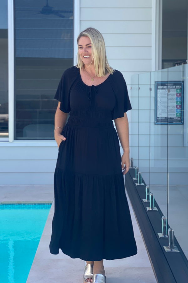 Eden Bamboo Dress - Black