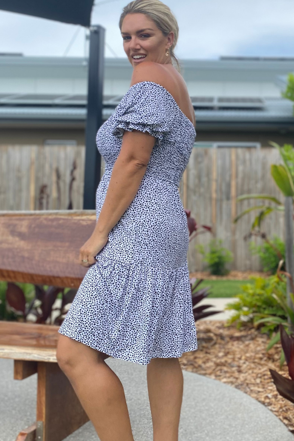 GEMMA BAMBOO DRESS - BLACK SPOT