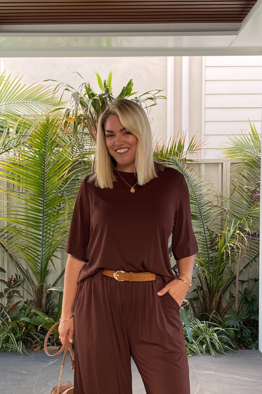Mara Bamboo Top - Chocolate