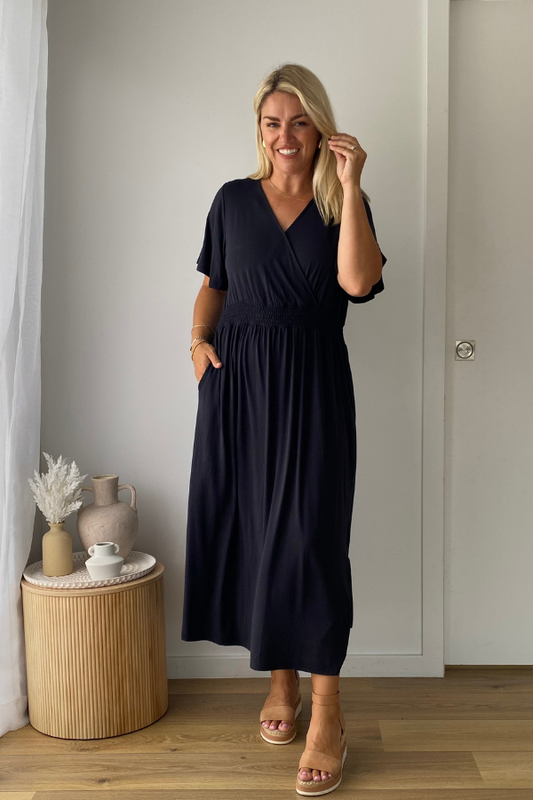 Kylie Bamboo Dress - Storm