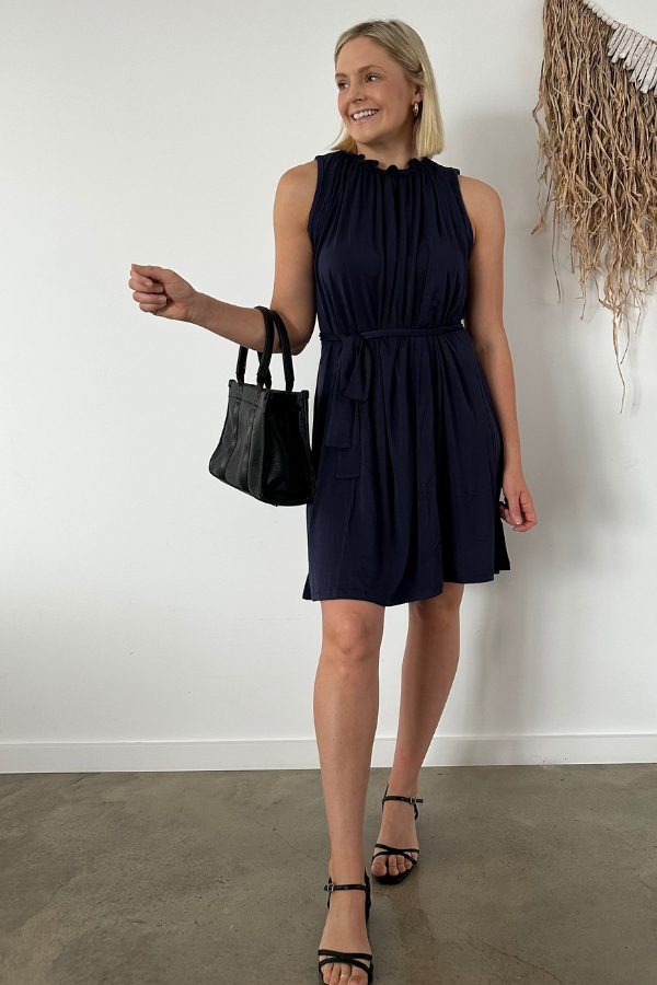 Jamie Bamboo Dress - Navy