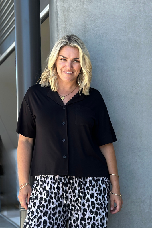 Rosie Bamboo Shirt - Black