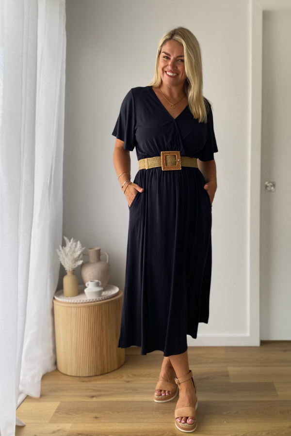 Kylie Bamboo Dress - Storm