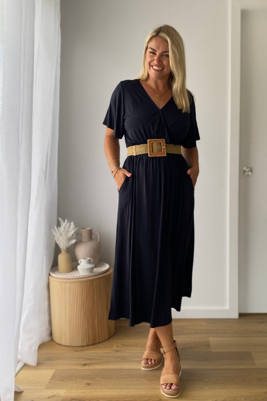 Kylie Bamboo Dress - Storm