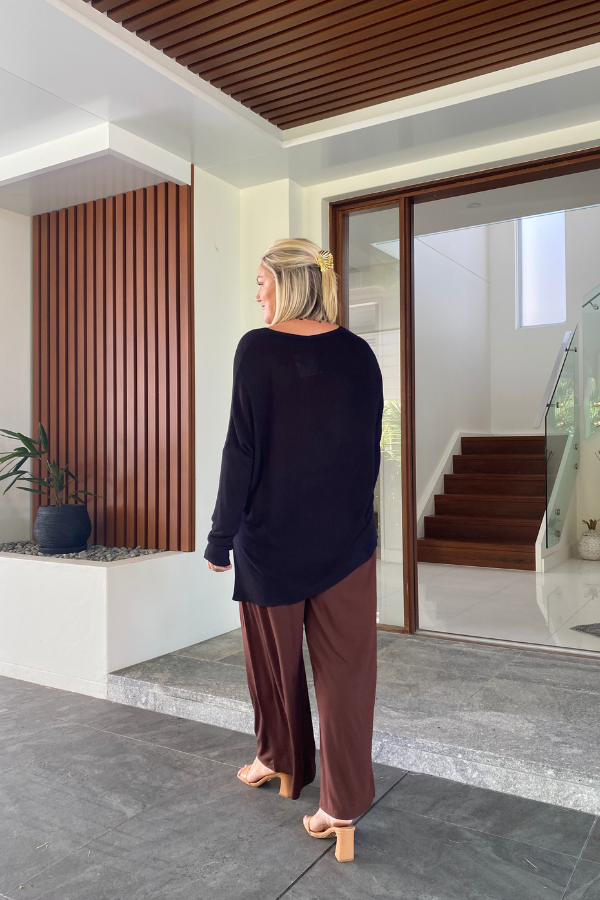 Addison Bamboo Jumper - Black
