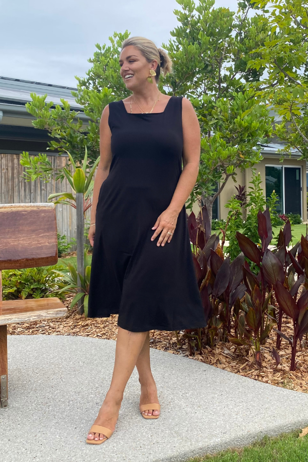 Katie Bamboo Dress - Black