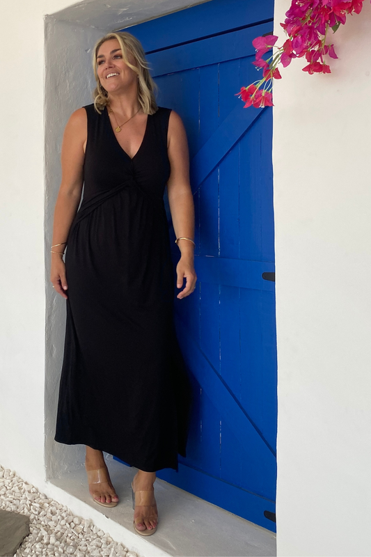 Lily Bamboo Dress - Black - PRE-ORDER