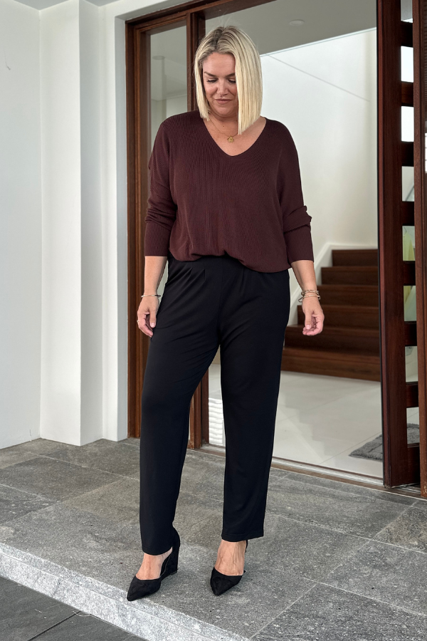 Sienna Bamboo Pant - Black