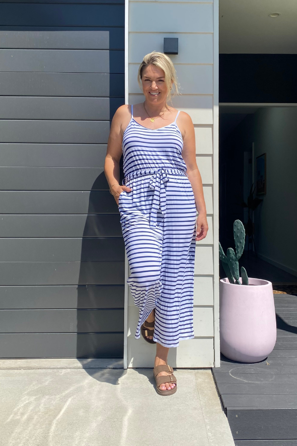 Fay Jumpsuit - Santorini Stripe