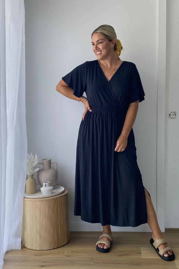 Kylie Bamboo Dress - Storm