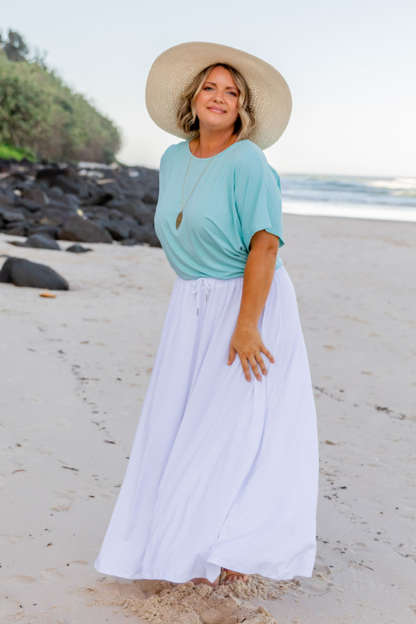 Penelope Maxi Skirt - White