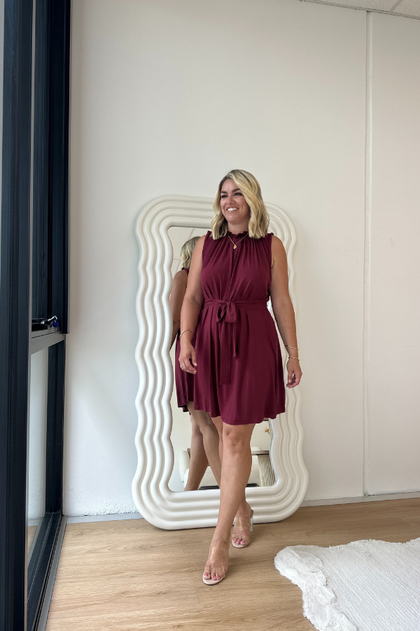 Jamie Bamboo Dress - Wine