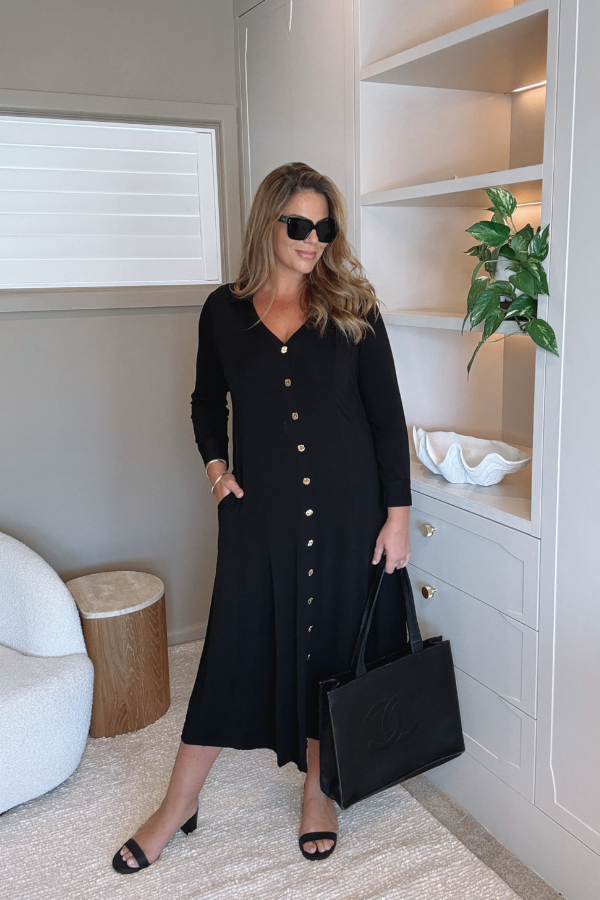 Kiki Bamboo Dress - Black