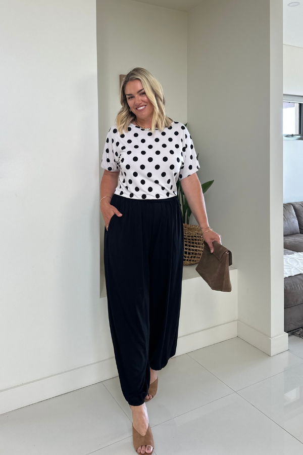 Piper Bamboo Pant - Black