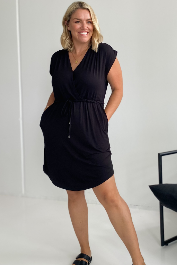 Ellie Bamboo Dress - Black
