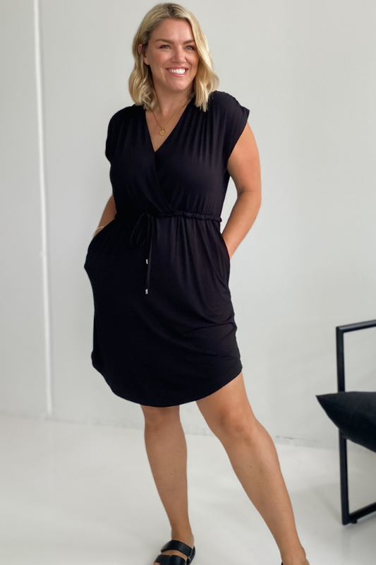 Ellie Bamboo Dress - Black