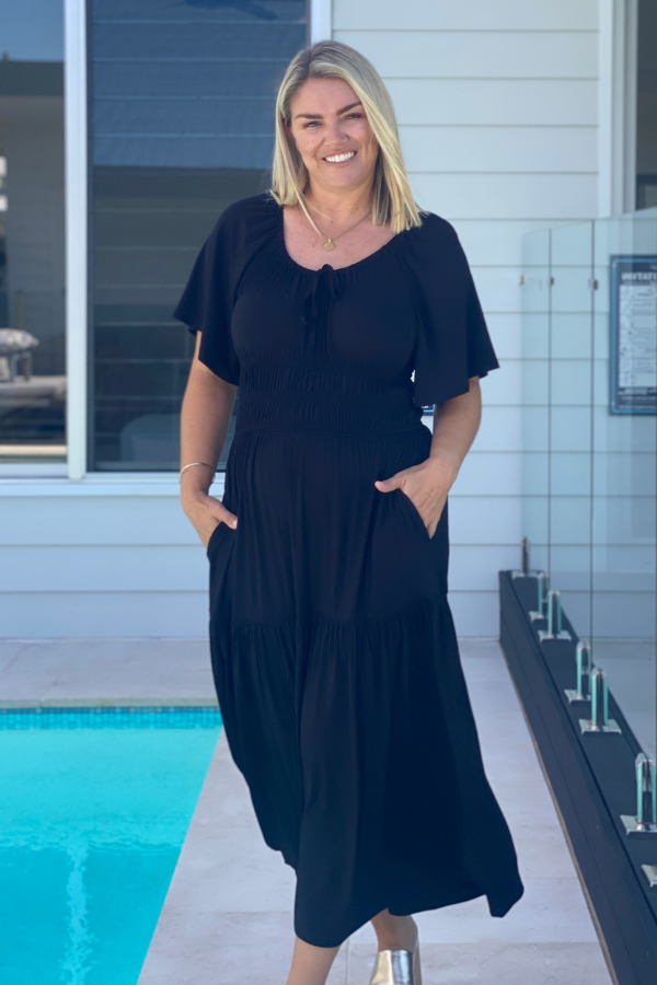 Eden Bamboo Dress - Black