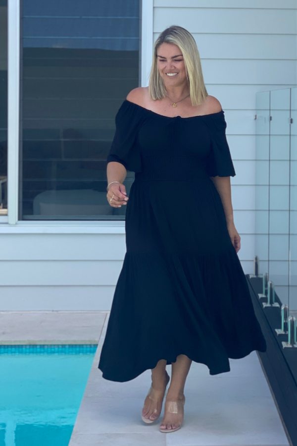 Eden Bamboo Dress - Black