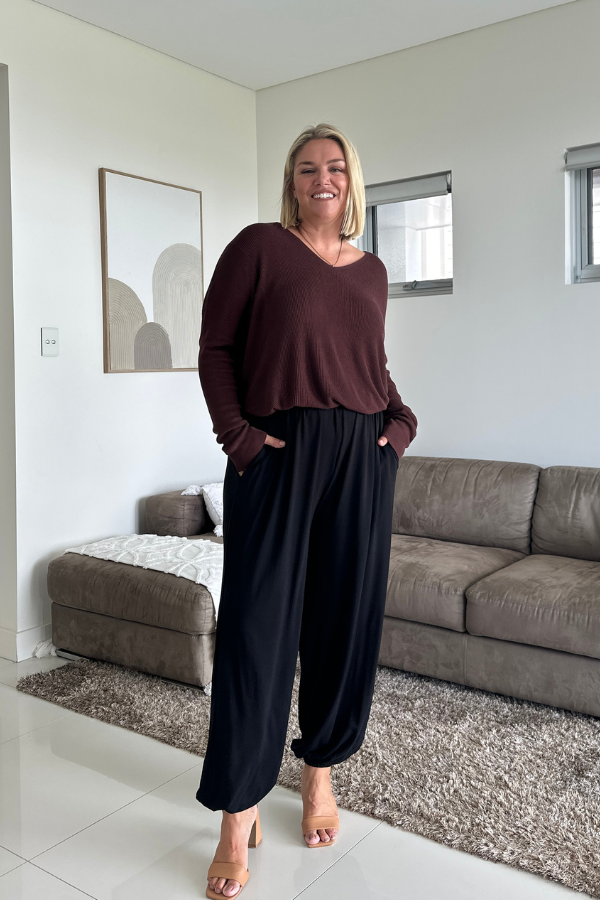 Piper Bamboo Pant - Black