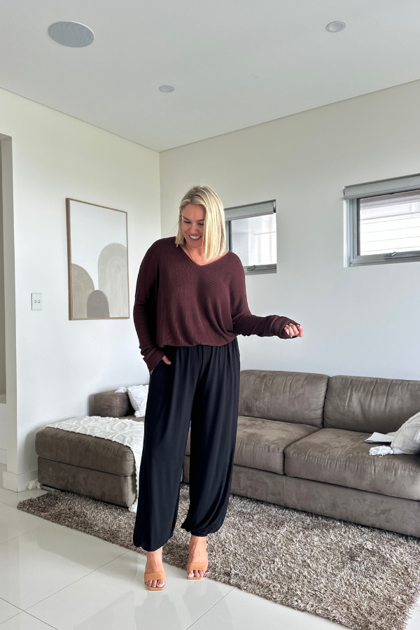 Piper Bamboo Pant - Black