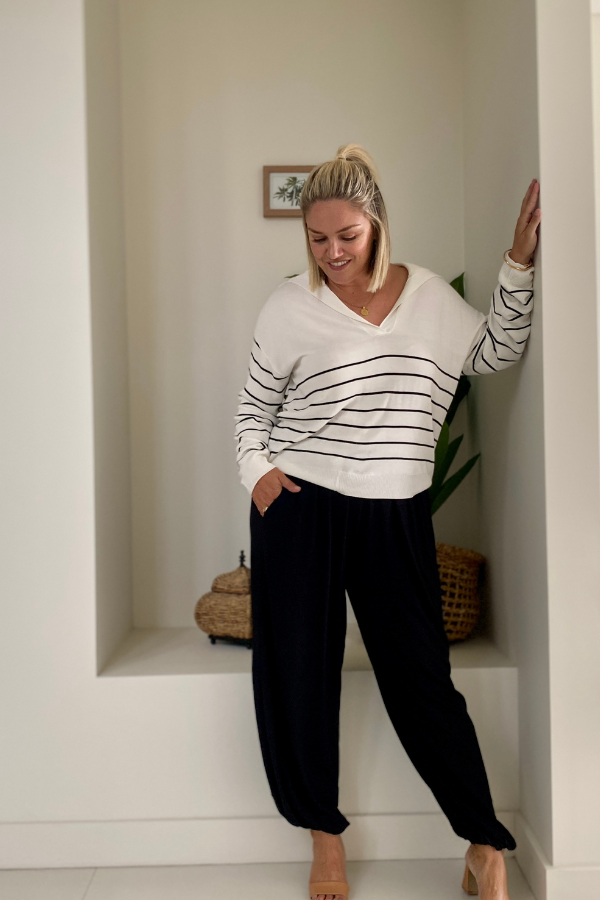 Piper Bamboo Pant - Black