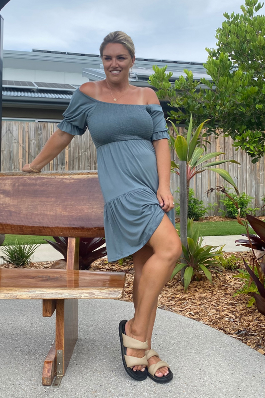 GEMMA BAMBOO DRESS - SAGE