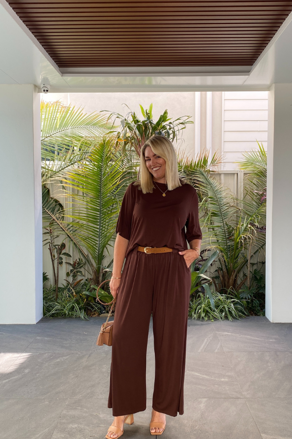 Mara Bamboo Top - Chocolate