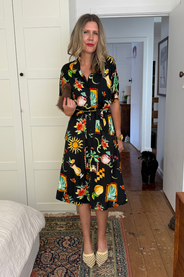 Celia Bamboo Shirt Dress - Paradise Print