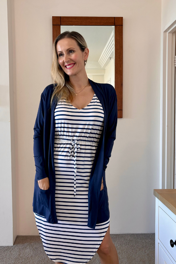 Demi Bamboo Cardigan - Navy