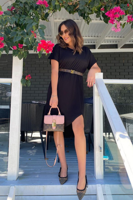 Eleni Midi Dress - Black