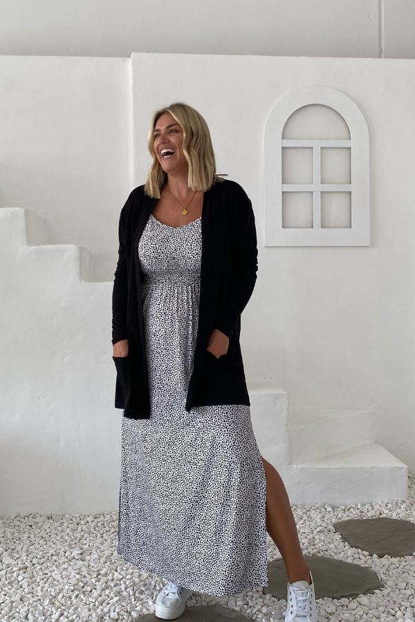 Demi Bamboo Cardigan - Black