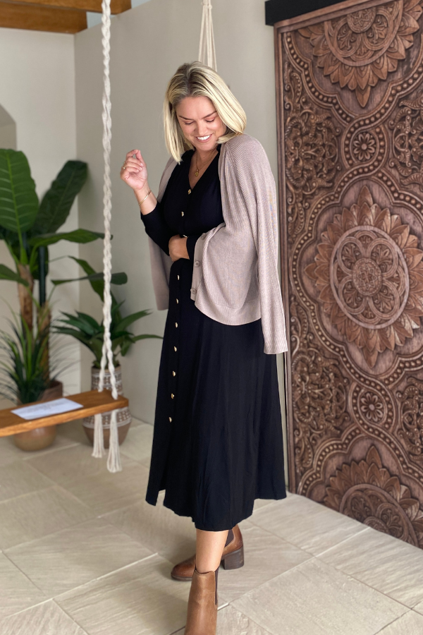 Kiki Bamboo Dress - Black
