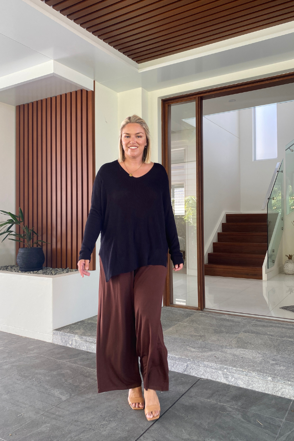 Addison Bamboo Jumper - Black