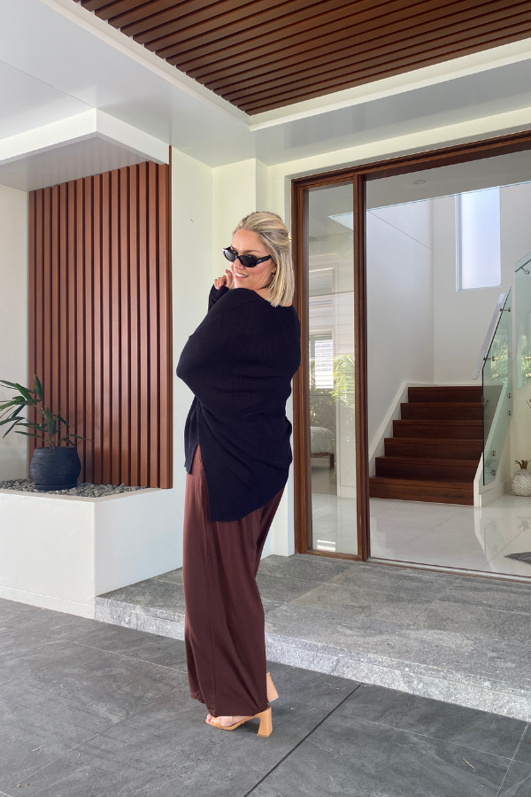 Addison Bamboo Jumper - Black