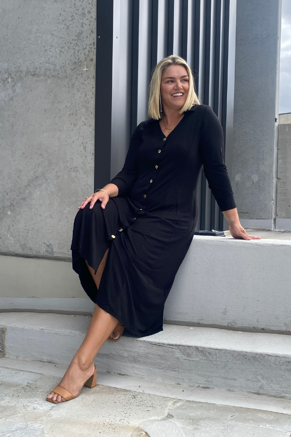 Kiki Bamboo Dress - Black