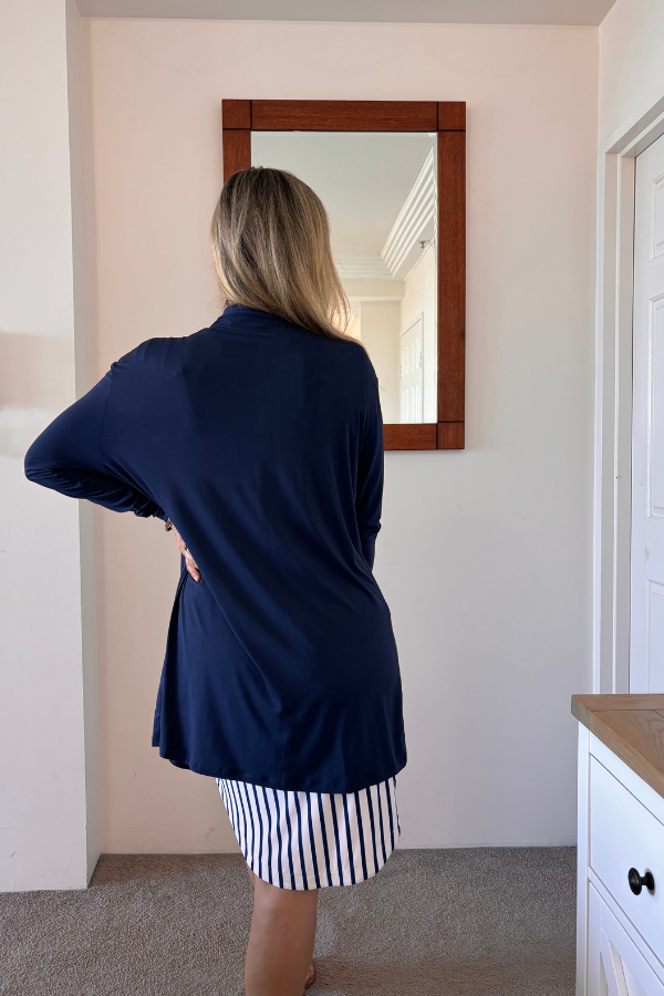 Demi Bamboo Cardigan - Navy