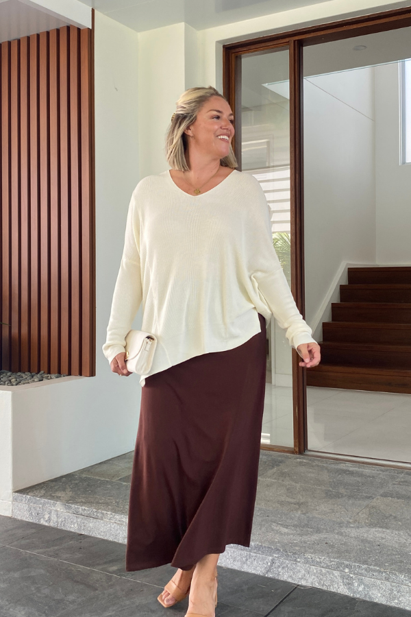 Addison Bamboo Jumper - Cream