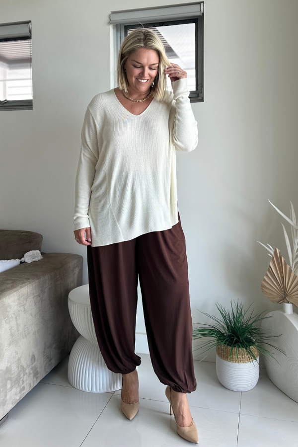 Addison Bamboo Jumper - Cream
