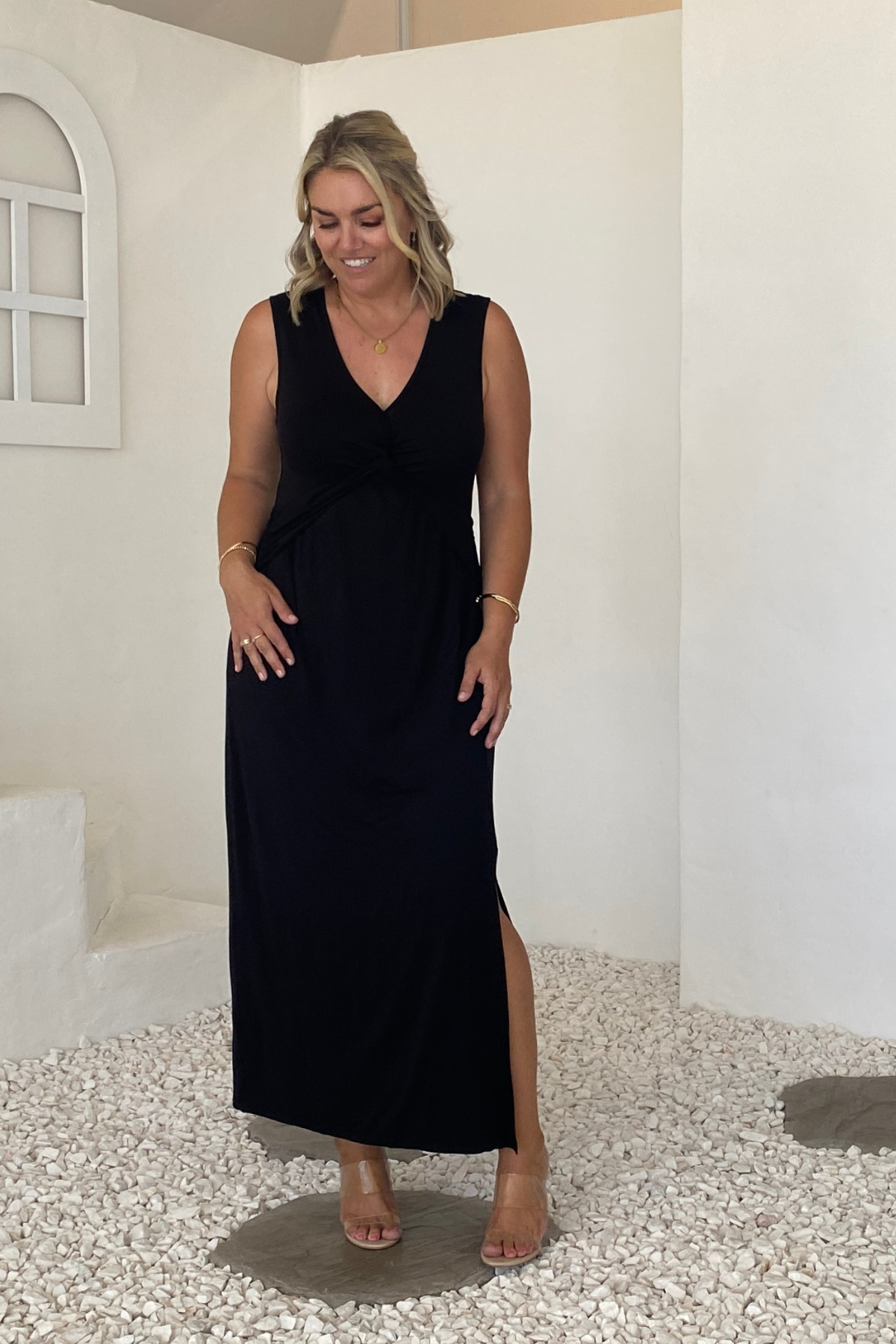 Lily Bamboo Dress - Black - PRE-ORDER