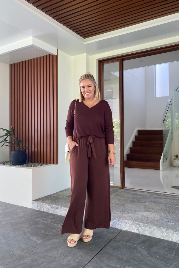 Addison Bamboo Jumper - Chocolate