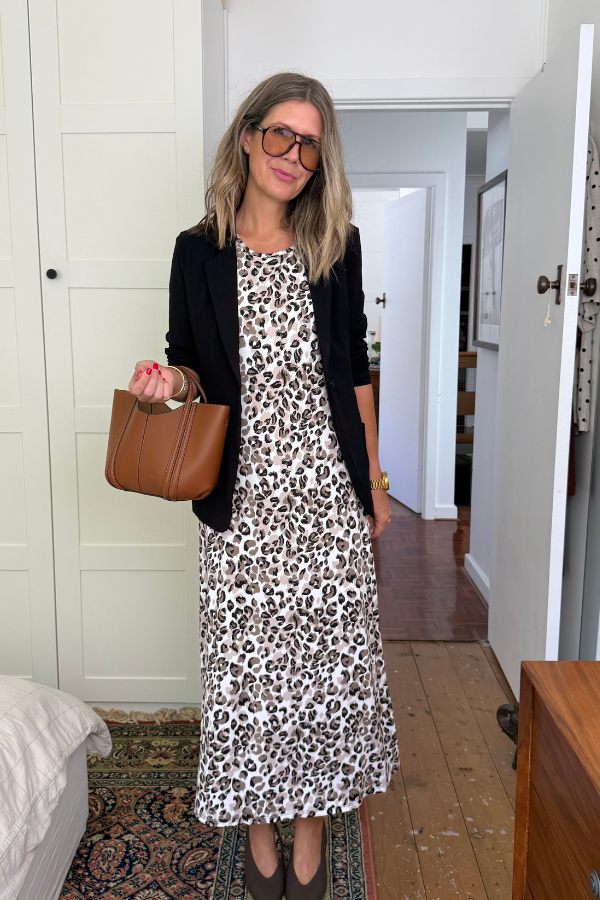 Riley Bamboo Dress - Desert Leopard