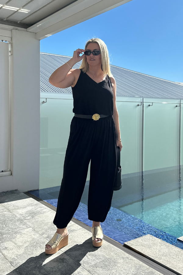 Piper Bamboo Pant - Black
