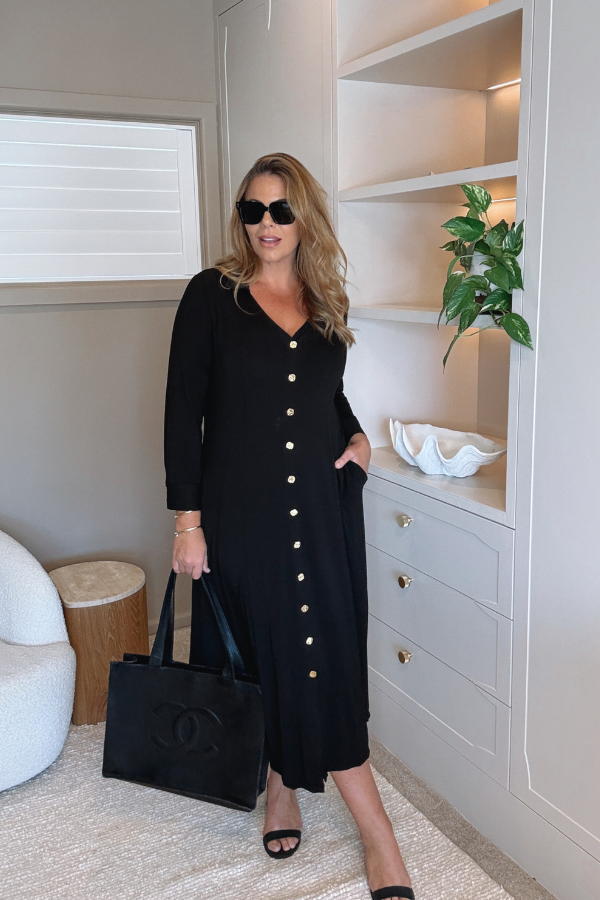 Kiki Bamboo Dress - Black