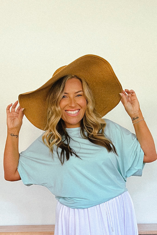 Chloe Short Sleeve Top - Aqua