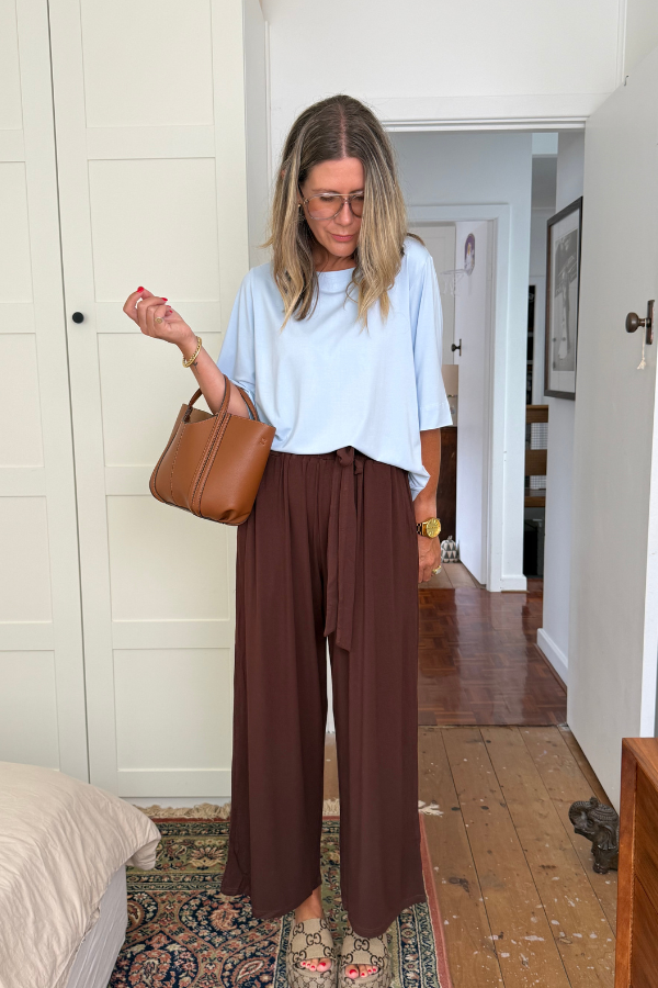 Mara Bamboo Top - Soft Blue