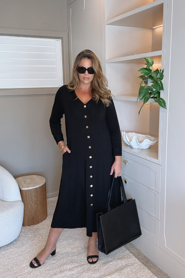 Kiki Bamboo Dress - Black